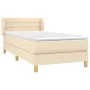Boxspringbett mit cremefarbener Stoffmatratze 100x200 cm von vidaXL, Betten und Lattenroste - Ref: Foro24-3126866, Preis: 318...