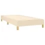 Box spring bed with cream fabric mattress 100x200 cm by vidaXL, Beds and slatted bases - Ref: Foro24-3126866, Price: 318,51 €...