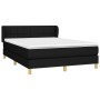 Cama box spring con colchón tela negro 140x200 cm de vidaXL, Camas y somieres - Ref: Foro24-3126807, Precio: 476,75 €, Descue...