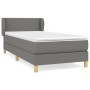 Cama box spring con colchón tela gris oscuro 80x200 cm de vidaXL, Camas y somieres - Ref: Foro24-3126678, Precio: 288,31 €, D...