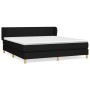 Cama box spring con colchón tela negro 180x200 cm de vidaXL, Camas y somieres - Ref: Foro24-3126663, Precio: 570,90 €, Descue...