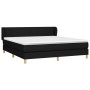 Cama box spring con colchón tela negro 180x200 cm de vidaXL, Camas y somieres - Ref: Foro24-3126663, Precio: 570,90 €, Descue...