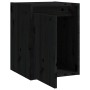 Armario de pared de madera maciza de pino negro 30x30x40 cm de vidaXL, Estantes y estanterías - Ref: Foro24-813483, Precio: 3...