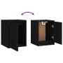 Armario de pared de madera maciza de pino negro 30x30x40 cm de vidaXL, Estantes y estanterías - Ref: Foro24-813483, Precio: 3...