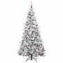 Árbol de Navidad artificial con ramas articuladas 210 cm en Decoración Festiva y Estacional | Comprar online en Foru.es