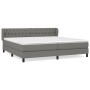 Cama box spring con colchón tela gris oscuro 200x200 cm de vidaXL, Camas y somieres - Ref: Foro24-3126510, Precio: 598,39 €, ...