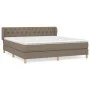 Cama box spring con colchón tela gris taupe 160x200 cm de vidaXL, Camas y somieres - Ref: Foro24-3127057, Precio: 524,80 €, D...