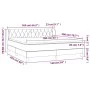 Cama box spring con colchón tela gris taupe 160x200 cm de vidaXL, Camas y somieres - Ref: Foro24-3127057, Precio: 524,80 €, D...