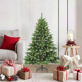 Árbol de Navidad artificial con 150 LED Verde 120 cm PE y PVC en Decoración Festiva y Estacional | Comprar online en Foru.es