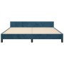 Estructura cama con cabecero terciopelo azul oscuro 180x200 cm de vidaXL, Camas y somieres - Ref: Foro24-3125651, Precio: 230...