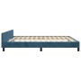 Estructura cama con cabecero terciopelo azul oscuro 180x200 cm de vidaXL, Camas y somieres - Ref: Foro24-3125651, Precio: 230...