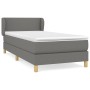 Cama box spring con colchón tela gris oscuro 100x200 cm de vidaXL, Camas y somieres - Ref: Foro24-3126622, Precio: 321,85 €, ...