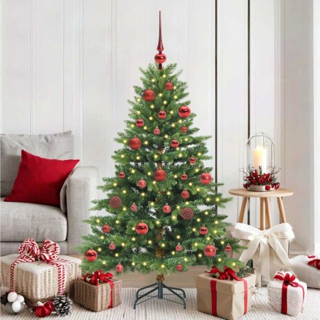 Árbol de Navidad artificial con 150 LED Verde 150 cm PE y PVC en Decoración Festiva y Estacional | Comprar online en Foru.es