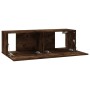 Mueble de TV madera contrachapada roble ahumado 100x30x30 cm de vidaXL, Muebles TV - Ref: Foro24-815096, Precio: 42,47 €, Des...