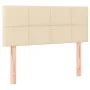 Box spring bed with cream fabric mattress 100x200 cm by vidaXL, Beds and slatted bases - Ref: Foro24-3126786, Price: 308,95 €...