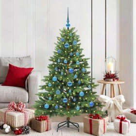 Árbol de Navidad artificial con 150 LED Verde 150 cm PE y PVC en Decoración Festiva y Estacional | Comprar online en Foru.es