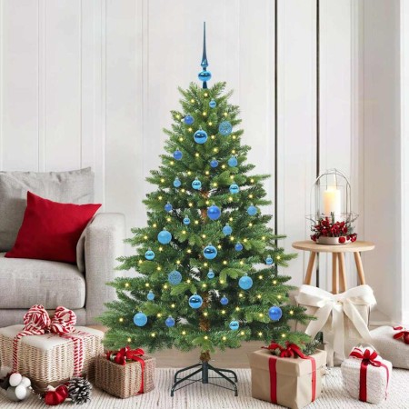 Árbol de Navidad artificial con 150 LED Verde 150 cm PE y PVC en Decoración Festiva y Estacional | Comprar online en Foru.es
