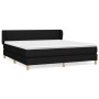 Cama box spring con colchón tela negro 180x200 cm de vidaXL, Camas y somieres - Ref: Foro24-3126983, Precio: 560,47 €, Descue...