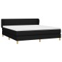 Cama box spring con colchón tela negro 180x200 cm de vidaXL, Camas y somieres - Ref: Foro24-3126983, Precio: 560,47 €, Descue...