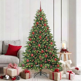 Árbol de Navidad artificial con 300 LED Verde 180 cm PE y PVC en Decoración Festiva y Estacional | Comprar online en Foru.es