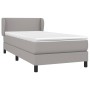Cama box spring con colchón tela gris claro 90x200 cm de vidaXL, Camas y somieres - Ref: Foro24-3126053, Precio: 309,09 €, De...