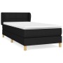 Cama box spring con colchón tela negro 100x200 cm de vidaXL, Camas y somieres - Ref: Foro24-3126783, Precio: 322,27 €, Descue...