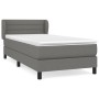 Cama box spring con colchón tela gris oscuro 80x200 cm de vidaXL, Camas y somieres - Ref: Foro24-3126278, Precio: 299,54 €, D...