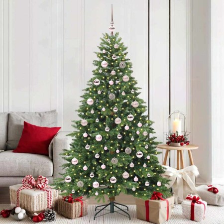 Árbol de Navidad artificial con 300 LED Verde 180 cm PE y PVC en Decoración Festiva y Estacional | Comprar online en Foru.es
