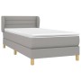 Cama box spring con colchón tela gris claro 80x200 cm de vidaXL, Camas y somieres - Ref: Foro24-3126837, Precio: 288,92 €, De...