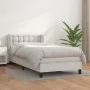 Cama box spring con colchón cuero sintético blanco 90x190 cm de vidaXL, Camas y somieres - Ref: Foro24-3127284, Precio: 330,6...