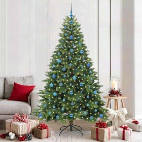 Árbol de Navidad artificial con 300 LED Verde 210 cm PE y PVC en Decoración Festiva y Estacional | Comprar online en Foru.es