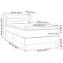 Box spring bed with dark gray fabric mattress 90x200 cm by vidaXL, Beds and slatted bases - Ref: Foro24-3126294, Price: 310,4...