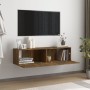 Mueble de pared TV contrachapado roble ahumado 120x30x30 cm de vidaXL, Muebles TV - Ref: Foro24-815099, Precio: 50,98 €, Desc...