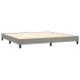 Cama box spring con colchón terciopelo gris claro 200x200 cm de vidaXL, Camas y somieres - Ref: Foro24-3127631, Precio: 586,0...