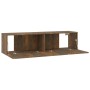 Mueble de pared TV contrachapado roble ahumado 120x30x30 cm de vidaXL, Muebles TV - Ref: Foro24-815099, Precio: 50,98 €, Desc...