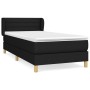 Cama box spring con colchón tela negro 90x200 cm de vidaXL, Camas y somieres - Ref: Foro24-3126855, Precio: 305,31 €, Descuen...