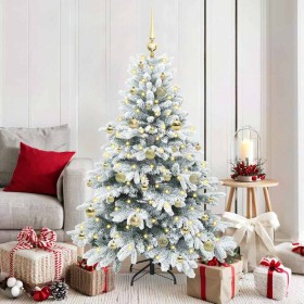 Árbol de Navidad artificial con 150 LED 150 cm PE y PVC en Decoración Festiva y Estacional | Comprar online en Foru.es