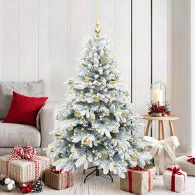 Árbol de Navidad artificial con 150 LED 150 cm PE y PVC en Decoración Festiva y Estacional | Comprar online en Foru.es