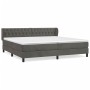 Cama box spring con colchón terciopelo gris oscuro 200x200 cm de vidaXL, Camas y somieres - Ref: Foro24-3127692, Precio: 580,...