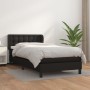 Cama box spring con colchón cuero sintético negro 100x200 cm de vidaXL, Camas y somieres - Ref: Foro24-3127295, Precio: 312,8...