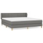 Cama box spring con colchón tela gris oscuro 180x200 cm de vidaXL, Camas y somieres - Ref: Foro24-3126822, Precio: 581,60 €, ...