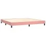 Cama box spring con colchón terciopelo rosa 200x200 cm de vidaXL, Camas y somieres - Ref: Foro24-3127396, Precio: 526,01 €, D...