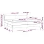 Cama box spring con colchón terciopelo rosa 200x200 cm de vidaXL, Camas y somieres - Ref: Foro24-3127396, Precio: 526,01 €, D...