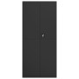 Armario archivador de acero negro 90x40x200 cm en Armarios archivadores | Comprar online en Foru.es