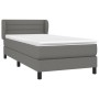 Cama box spring con colchón tela gris oscuro 100x200 cm de vidaXL, Camas y somieres - Ref: Foro24-3126302, Precio: 333,90 €, ...