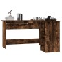 Escritorio esquina madera contrachapada roble humo 120x140x75cm de vidaXL, Escritorios - Ref: Foro24-815384, Precio: 90,90 €,...