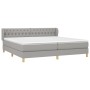 Cama box spring con colchón tela gris claro 200x200 cm de vidaXL, Camas y somieres - Ref: Foro24-3127069, Precio: 587,60 €, D...