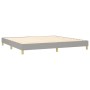 Cama box spring con colchón tela gris claro 200x200 cm de vidaXL, Camas y somieres - Ref: Foro24-3127069, Precio: 587,60 €, D...