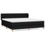 Cama box spring con colchón tela negro 180x200 cm de vidaXL, Camas y somieres - Ref: Foro24-3127143, Precio: 575,00 €, Descue...