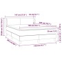Cama box spring con colchón cuero sintético blanco 140x200cm de vidaXL, Camas y somieres - Ref: Foro24-3127194, Precio: 475,8...